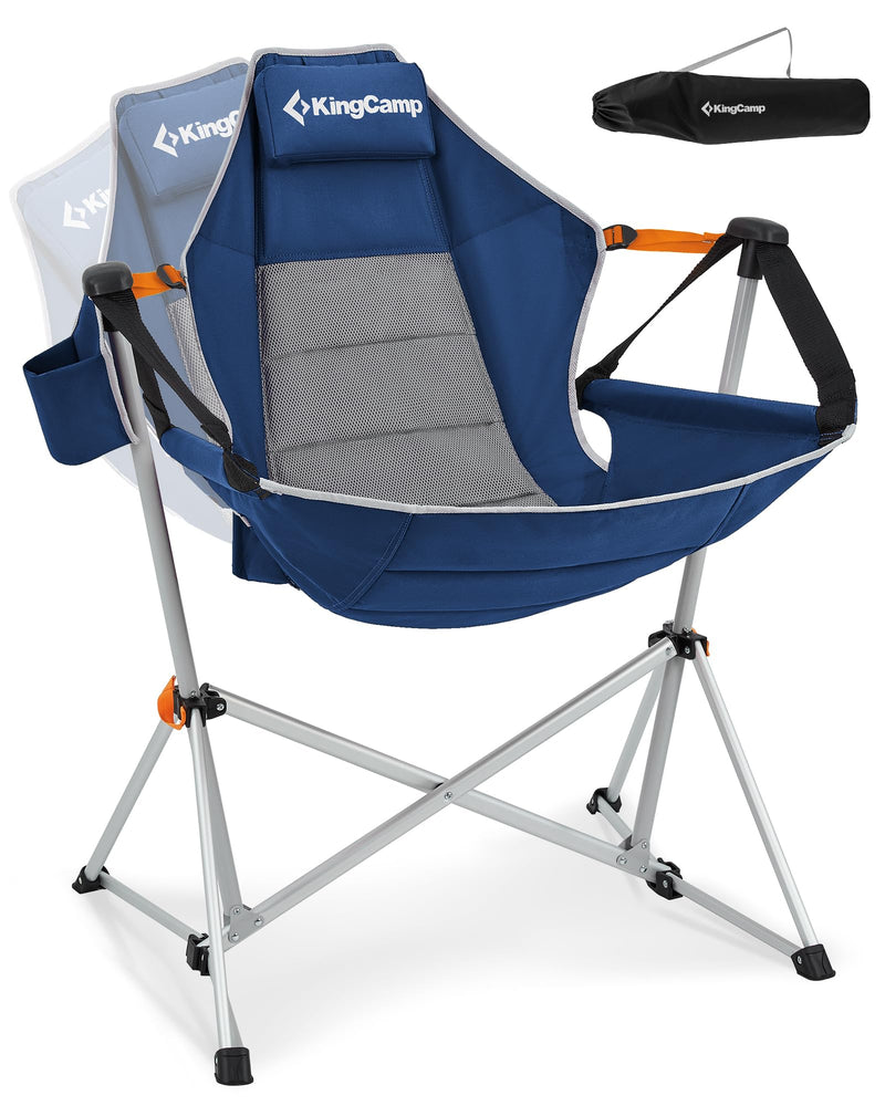 Load image into Gallery viewer, KingCamp Portable Swing Recliner Chair with Pillow ORCHID C10 Hammock Camping Chair