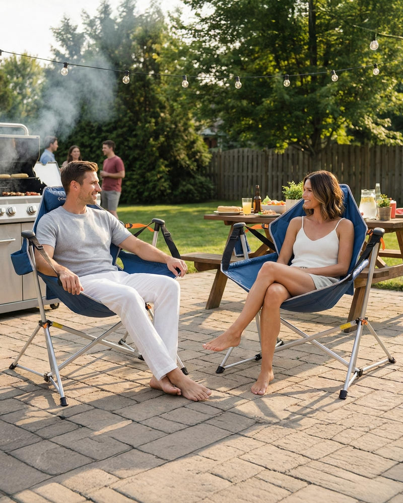 Load image into Gallery viewer, KingCamp Portable Swing Recliner Chair with Pillow ORCHID C10 Hammock Camping Chair