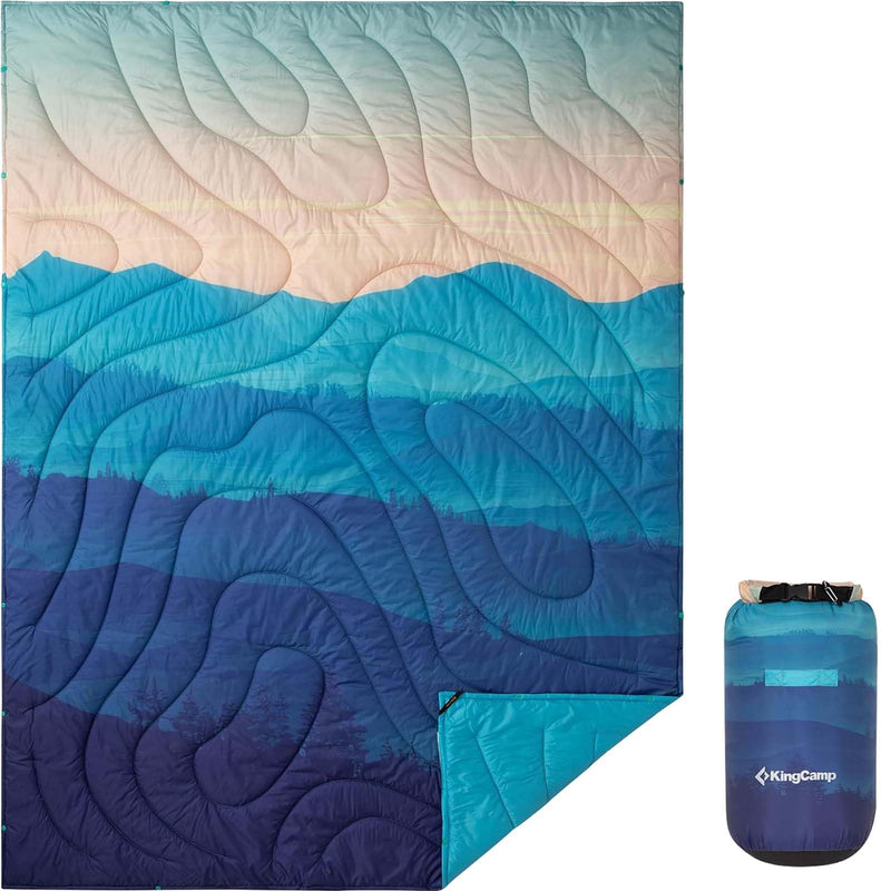 Load image into Gallery viewer, KingCamp SMART 150 XL Ultralight Camping Blanket – Packable, Wearable & Water-Repellent for Outdoor & Stadium Use