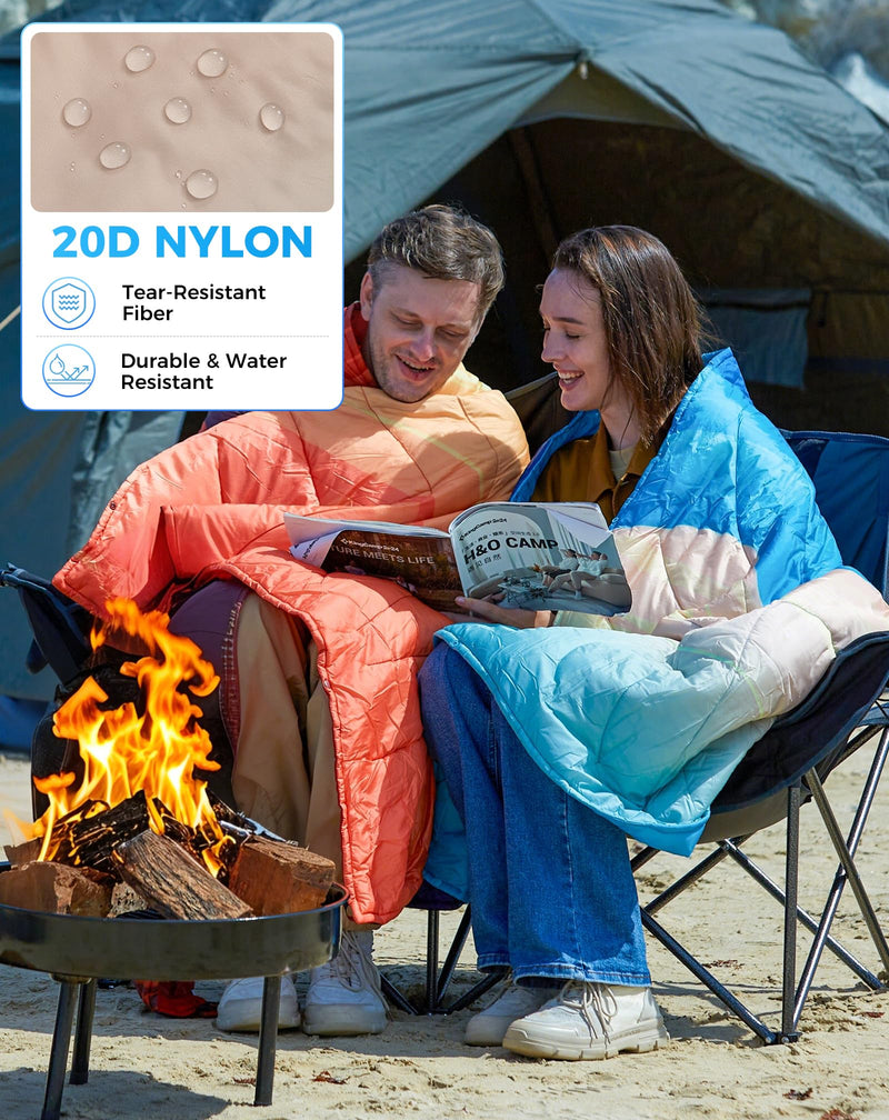 Load image into Gallery viewer, KingCamp SMART 150 XL Ultralight Camping Blanket – Packable, Wearable & Water-Repellent for Outdoor & Stadium Use