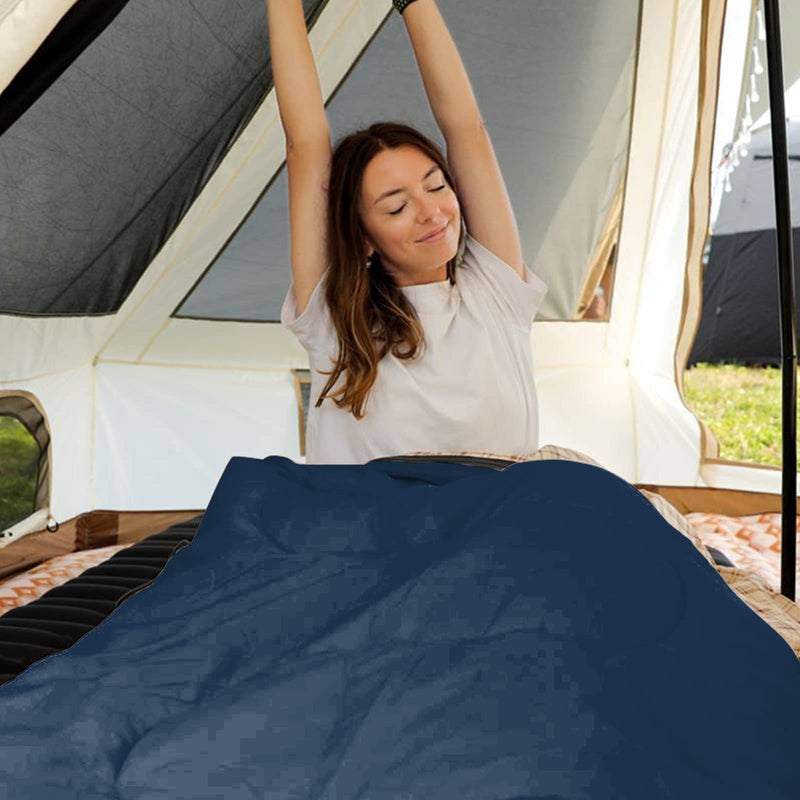 Load image into Gallery viewer, KingCamp SNOWFLAKE 400 Cold Weather Sleeping Bag for Adults - 4-Season, Wide, Waterproof, Converts to Double