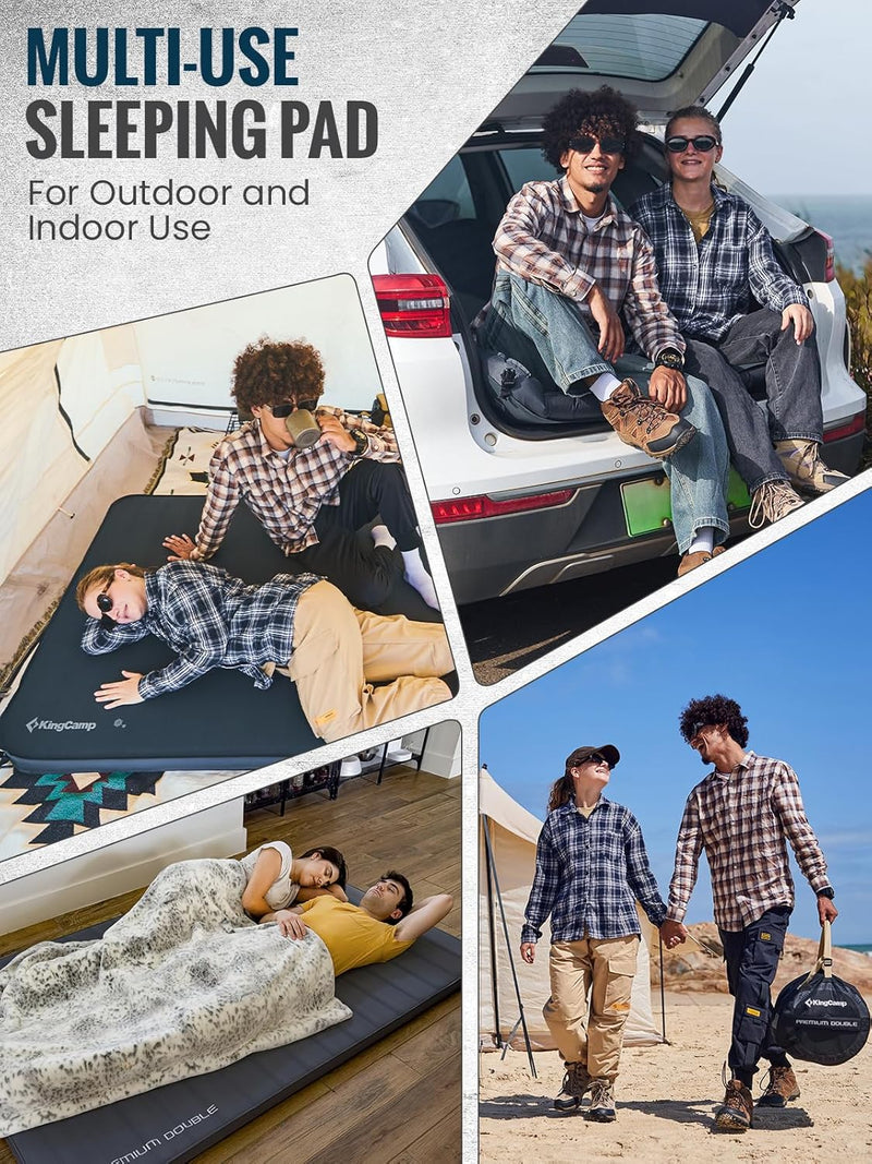 Laden Sie das Bild in Galerie -Viewer, KingCamp Self-Inflating Sleeping Pad with 3D Side Walls - R Value 7.9