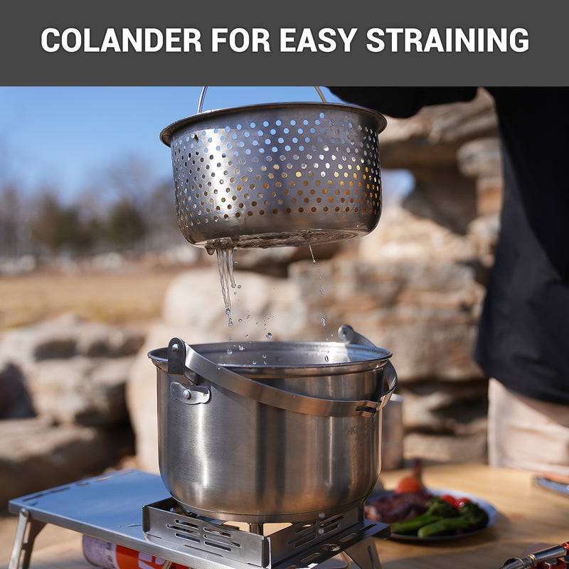 Load image into Gallery viewer, KingCamp Stainless Steel Cookware Set