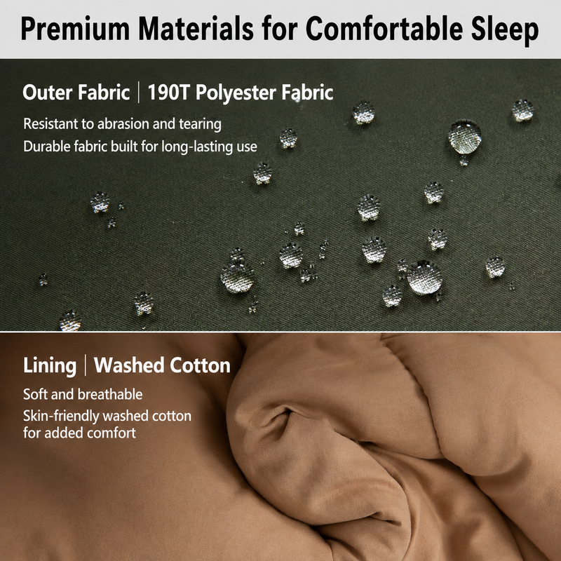 Laden Sie das Bild in Galerie -Viewer, KingCamp Trippy 350 Camping Sleeping Bag, 41°F Comfort Lightweight Rectangular Sleeping Bag, Water-Resistant, Zip-Together Design with Carry Bag