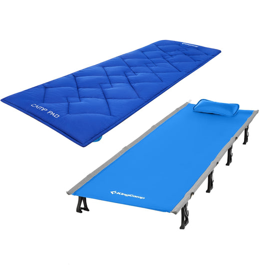 KingCamp Ultralight Camping Cot & Padding Set