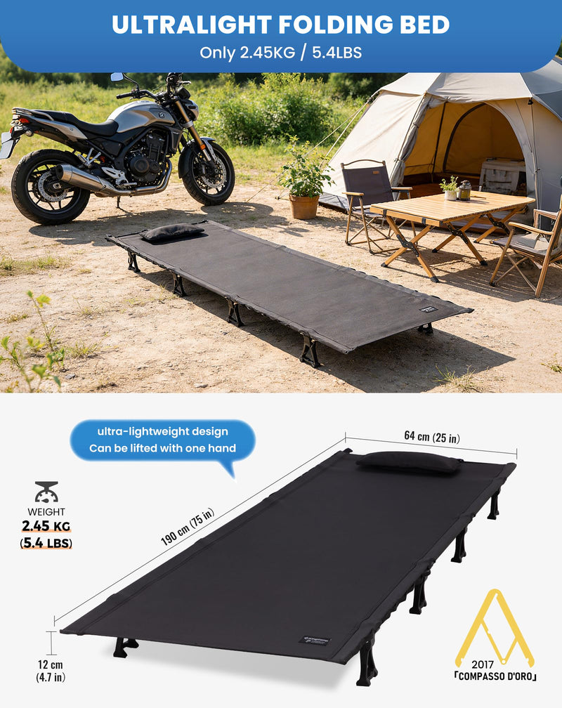 Load image into Gallery viewer, KingCamp Ultralight Folding Camping Bed