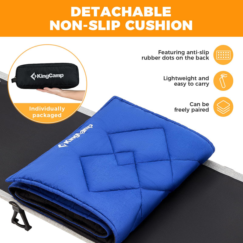 Load image into Gallery viewer, KingCamp Ultralight Folding Camping Cots with Mattress Pad