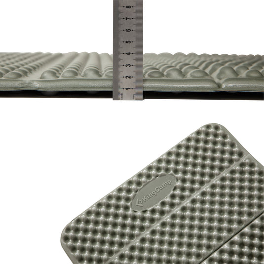 KingCamp Ultralight IXPE Foam Sleeping Pad Green Comfort Backpacking Moisture-Proof
