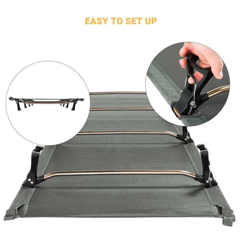 Load image into Gallery viewer, KingCamp Oversized Folding Camping Cots Ultralight Sleeping Cots