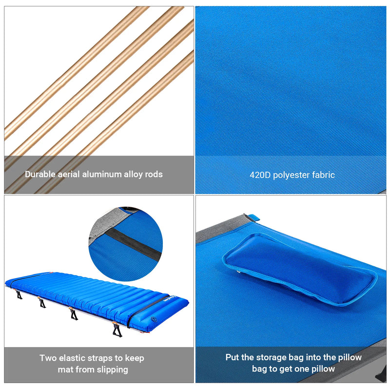 Load image into Gallery viewer, KingCamp Oversized Folding Camping Cots Ultralight Sleeping Cots