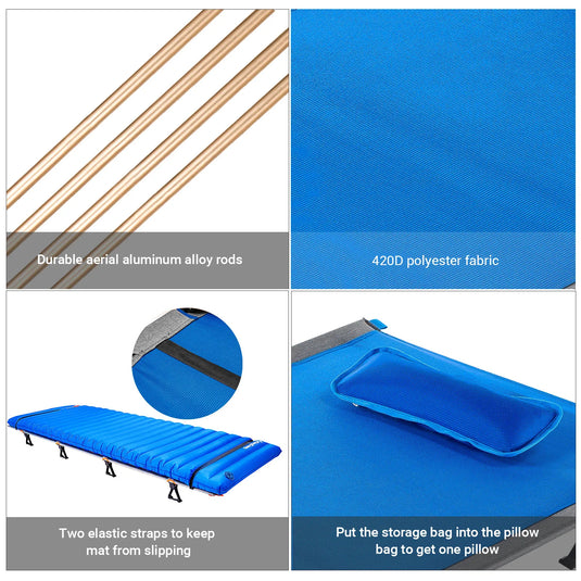 KingCamp Oversized Folding Camping Cots Ultralight Sleeping Cots