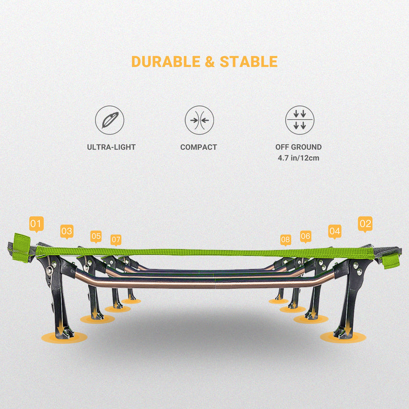 Load image into Gallery viewer, KingCamp Oversized Folding Camping Cots Ultralight Sleeping Cots
