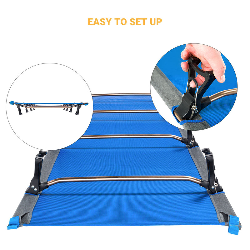 Load image into Gallery viewer, KingCamp Oversized Folding Camping Cots Ultralight Sleeping Cots