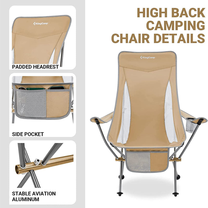 Load image into Gallery viewer, KingCamp CAMELLIA Ultralight High Back Camping Chair