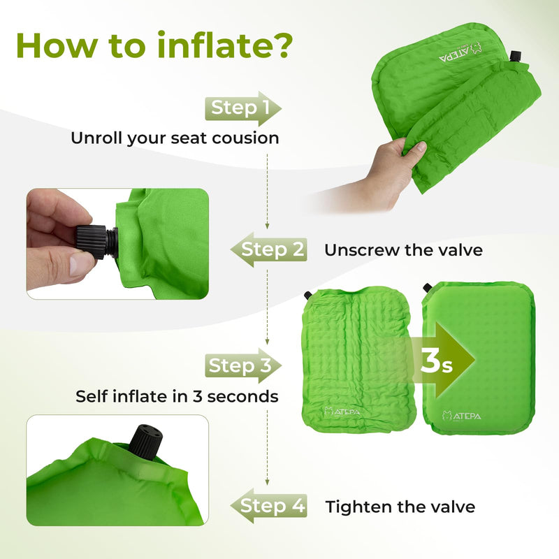 Cargue la imagen en el visor de la galería, ATEPA BUBBLE 5.0 Trail Seat Inflatable Seat Cushion BRoadout
