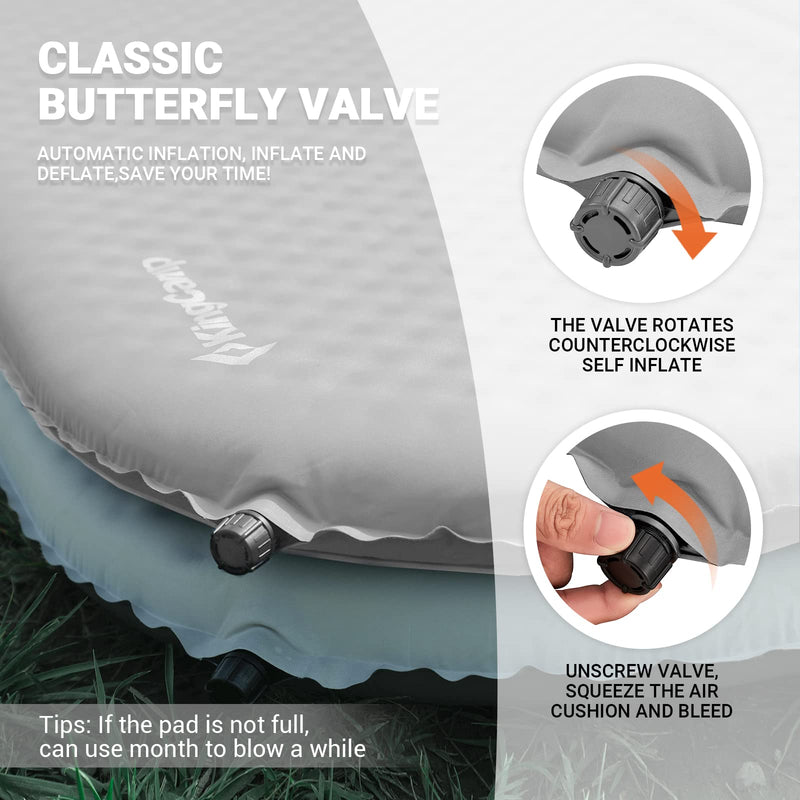 Load image into Gallery viewer, KingCamp Double Self-inflatable Pad