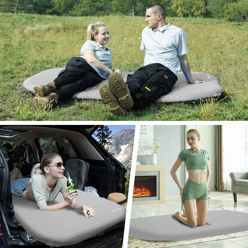 Load image into Gallery viewer, KingCamp Double Self-inflatable Pad
