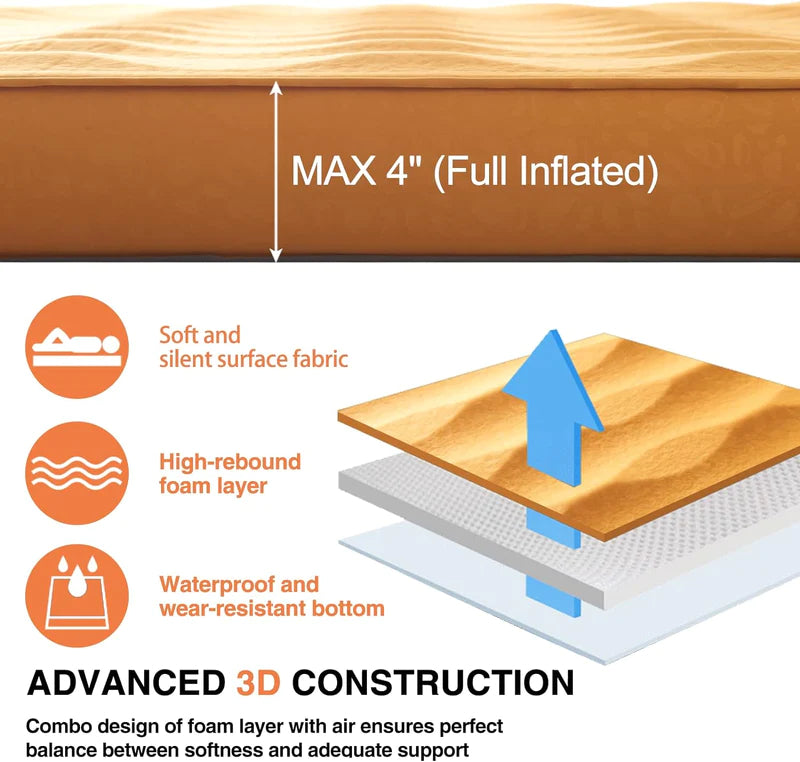 Load image into Gallery viewer, Self Inflating Camping Sleeping Pad Mattress