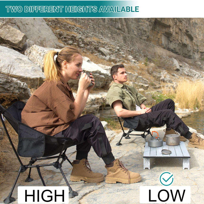 Load image into Gallery viewer, ATEPA Ultralight Square Low Chair Set of 2