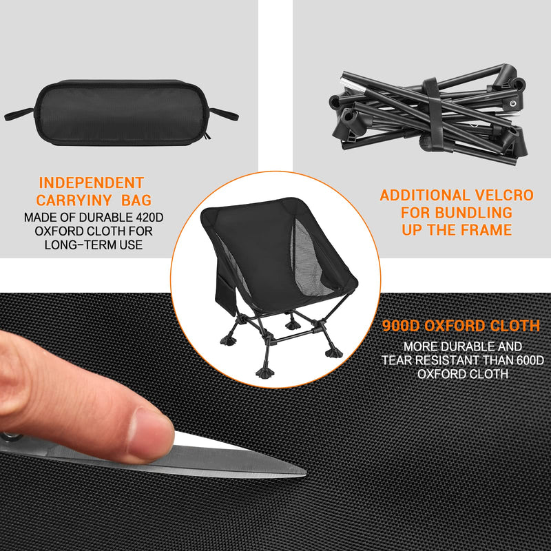 Load image into Gallery viewer, ATEPA Ultralight Square Low Chair Set of 2