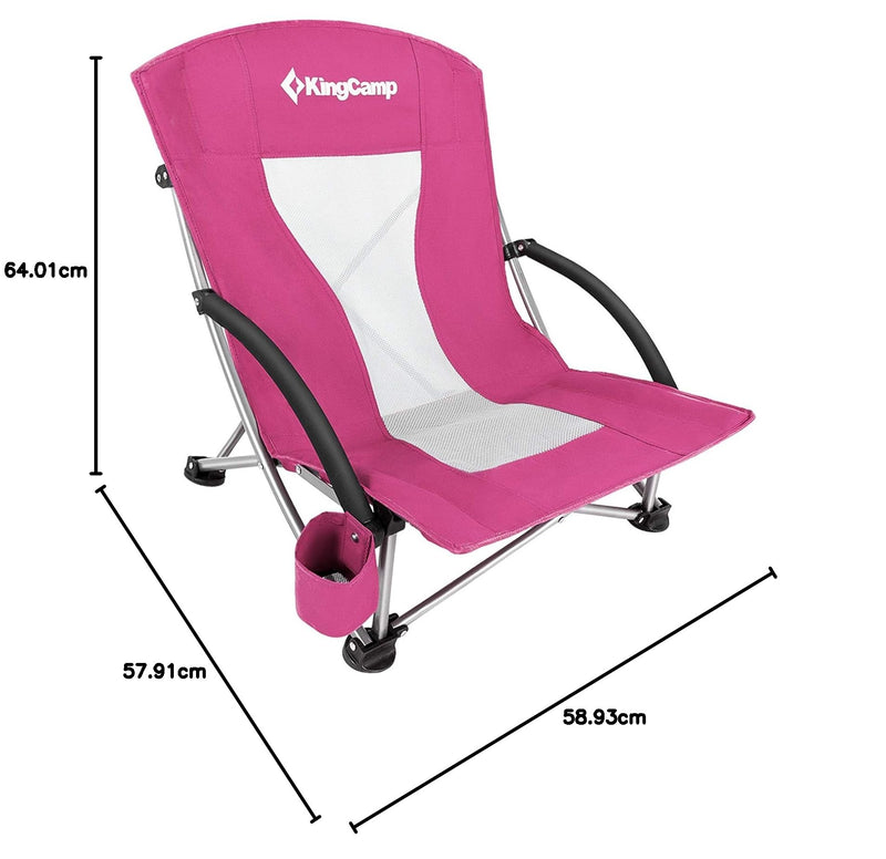 Load image into Gallery viewer, KingCamp Low Back Beach Lightweight Folding Beach Chair
