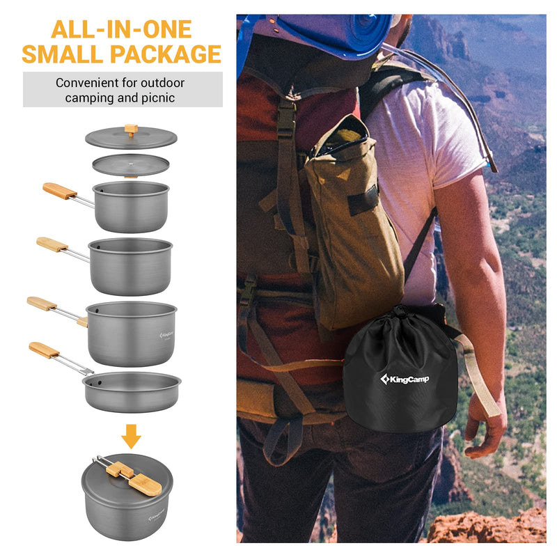 Load image into Gallery viewer, KingCamp NIGHTSTALKER Cookware Set Mess Tin