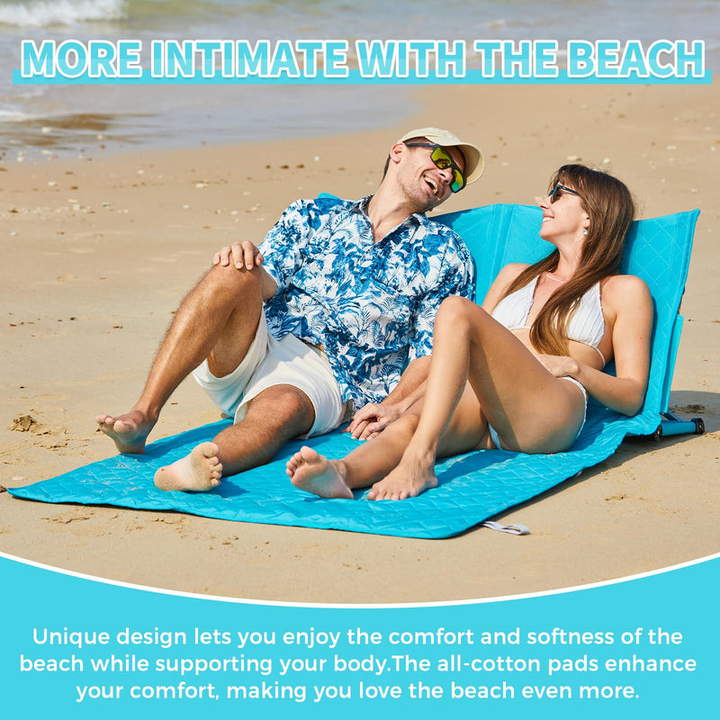 Load image into Gallery viewer, WEJOY Legless Lounger Chair - Ultra Lightweight Beach Mat with Back Support