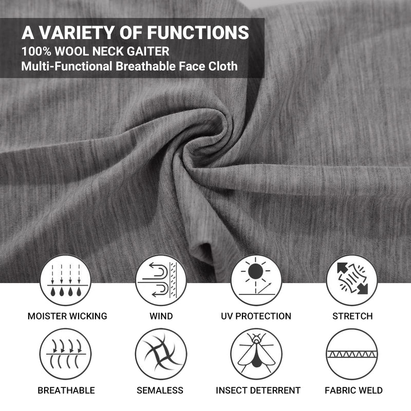 Load image into Gallery viewer, METARINO Blaclavas Wool Neck Gaiter