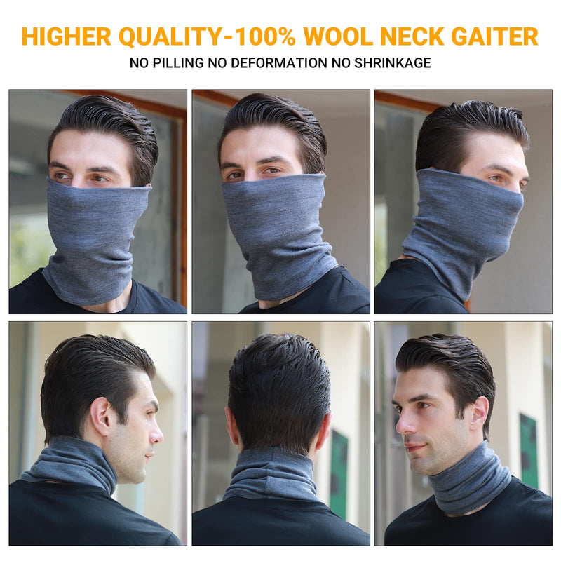 Load image into Gallery viewer, METARINO Blaclavas Wool Neck Gaiter