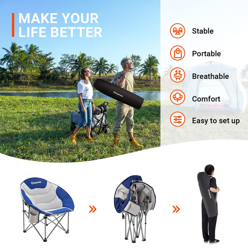 Load image into Gallery viewer, KingCamp Saucer Chair Camping Chair