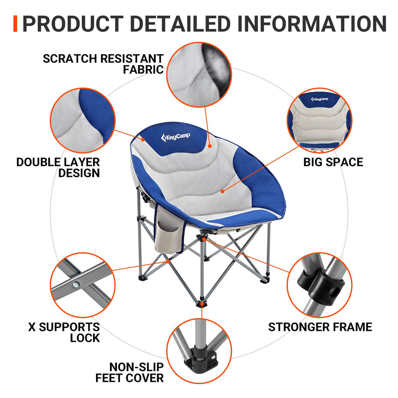 Load image into Gallery viewer, KingCamp Saucer Chair Camping Chair