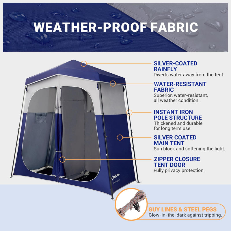 Load image into Gallery viewer, KingCamp Outdoor Shower Tents for Camping
