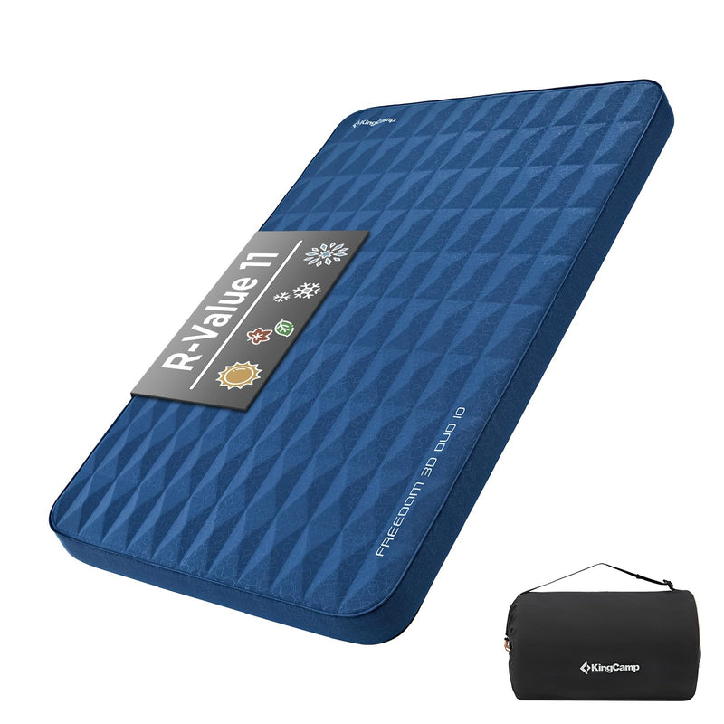 Cargue la imagen en el visor de la galería, KingCamp FREEDOM 3D DUO 10 Double Self-inflatable Pad