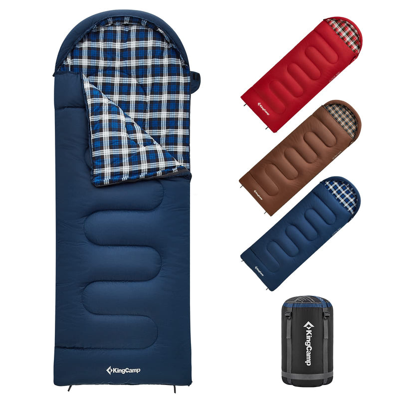 Load image into Gallery viewer, KingCamp CLOUDY 300S Kids Sleeping Bag-Envelope With Hood
