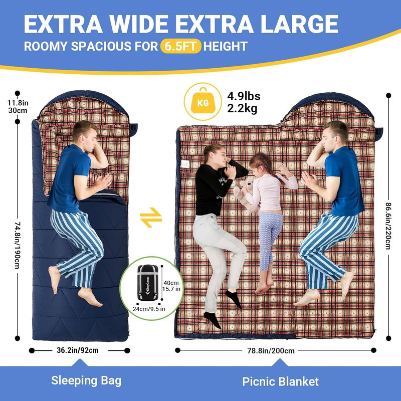 Cargue la imagen en el visor de la galería, Sacos de dormir KingCamp SUPERIOR 300