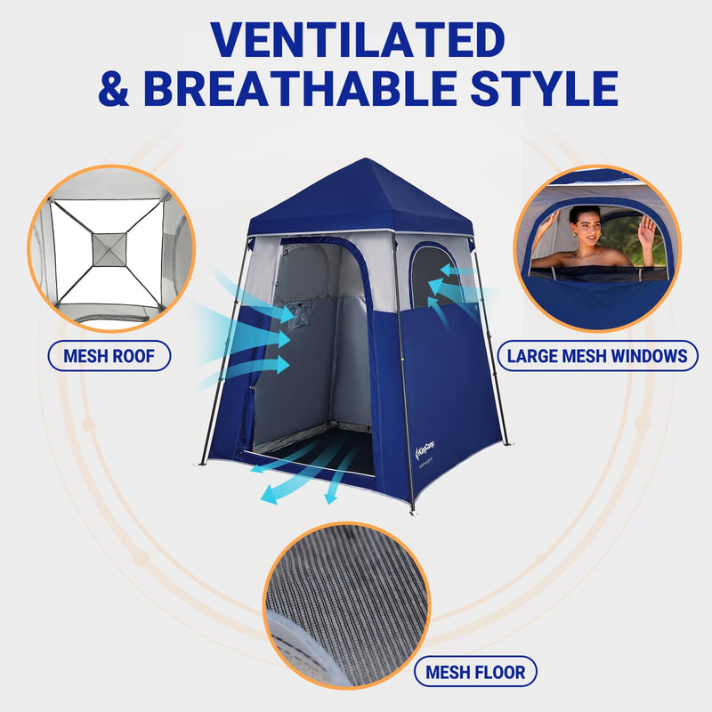 Load image into Gallery viewer, KingCamp Outdoor Shower Tents for Camping Portable Instant Pop Up Privacy Tent
