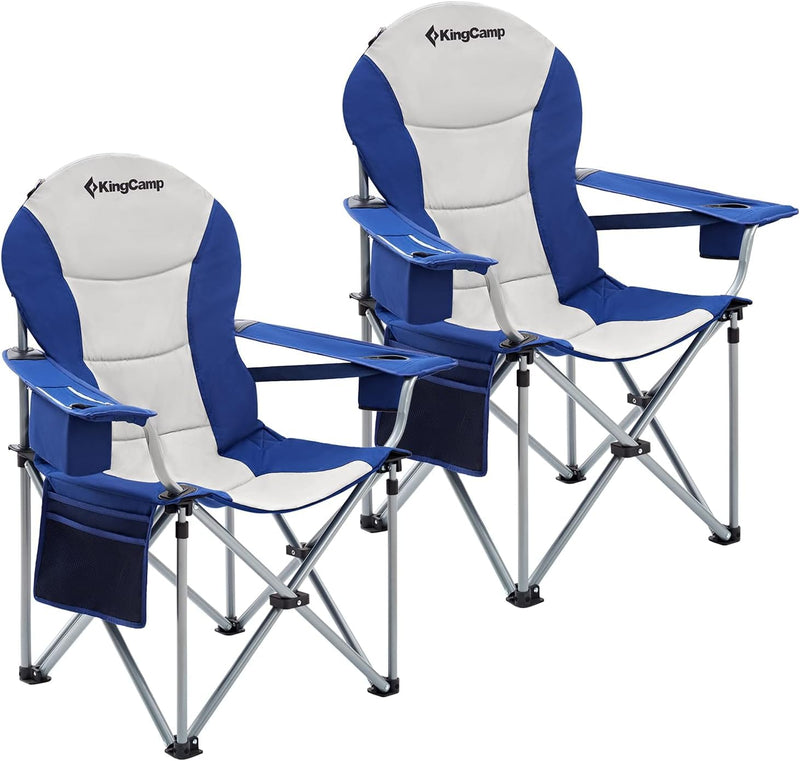 Load image into Gallery viewer, KingCamp Camping Armchair Heavy Duty Ergonomic Padded Arm Chair