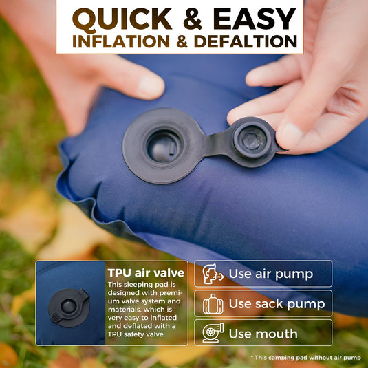 KingCamp Ergonomic High-Low Inflatable Sleeping Pad