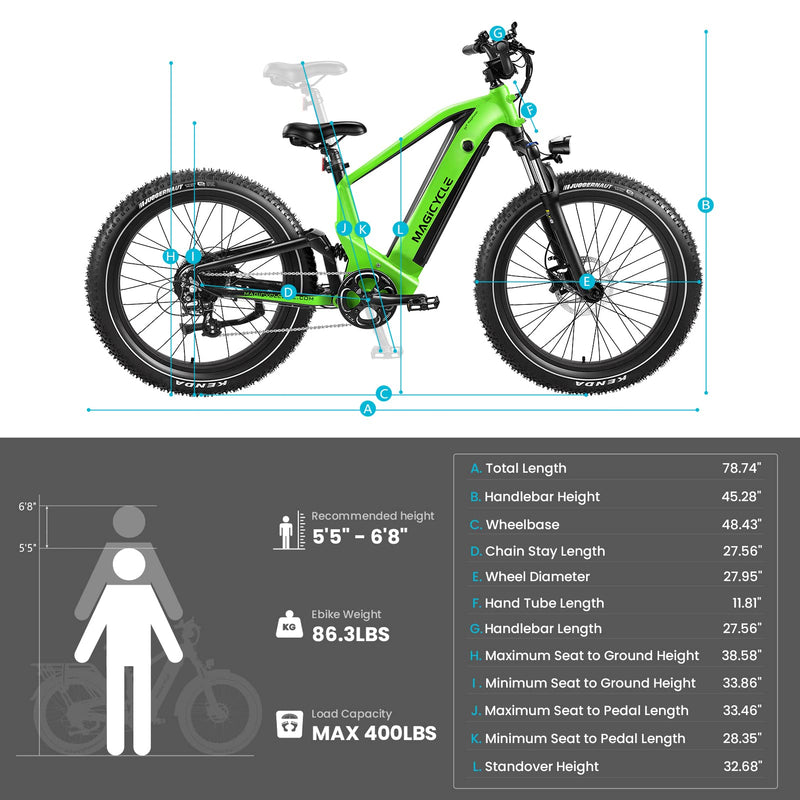 Load image into Gallery viewer, Magicycle Deer Full Suspension Ebike SUV - Touring Version