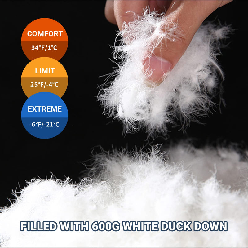 Cargue la imagen en el visor de la galería, Saco de dormir KingCamp PROTECTOR 600 Plumón - Momia