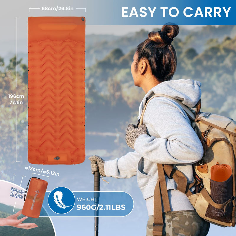 Load image into Gallery viewer, KingCamp DELUXE 10 Single Air Pad Inflatable Mattress
