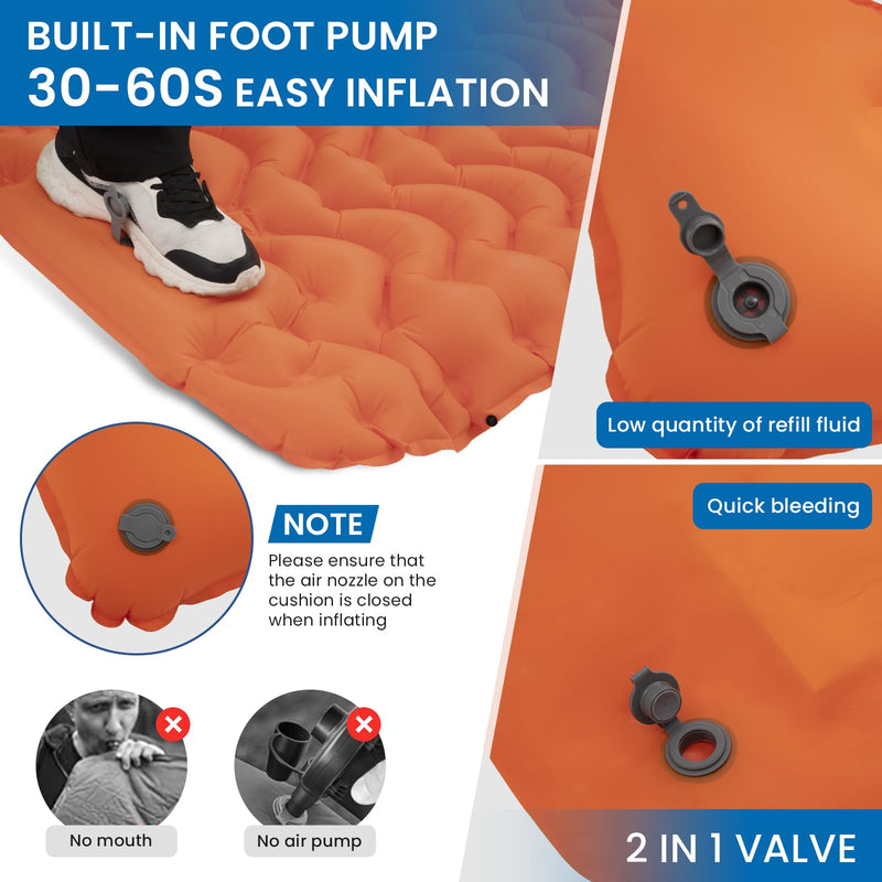Load image into Gallery viewer, KingCamp DELUXE 10 Single Air Pad Inflatable Mattress