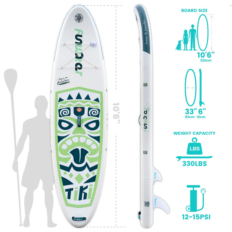 Load image into Gallery viewer, FunWater Inflatable Ultra-Light 10'SUP Paddle Boards