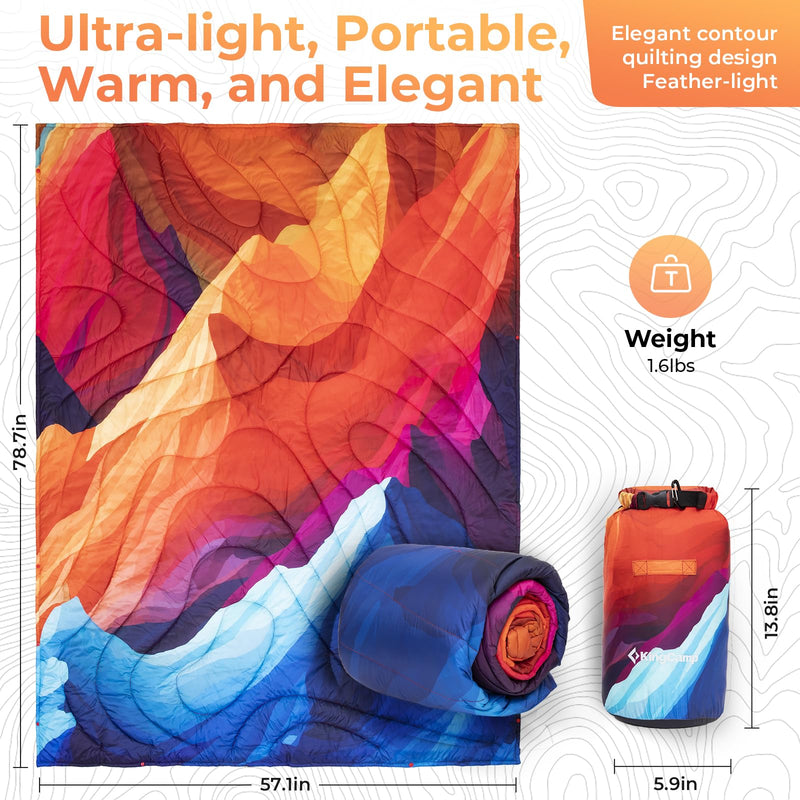 Load image into Gallery viewer, KingCamp BLANKET SMART 150 XL Lightweight Camping Blanket