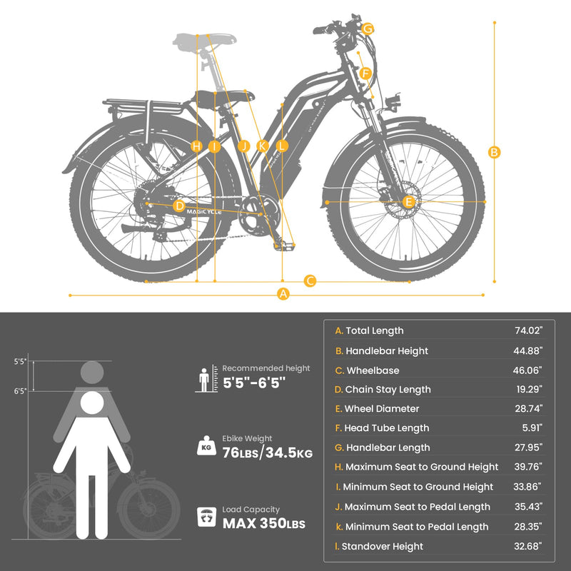 Load image into Gallery viewer, Magicycle Cruiser Pro 26" Fat Tire Electric Bike 750W Electric Bike