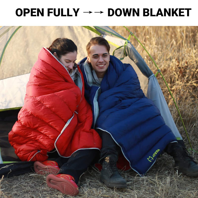 Load image into Gallery viewer, ATEPA SEATTLE 300 Down Envelope Sleeping Bag Down Blanket