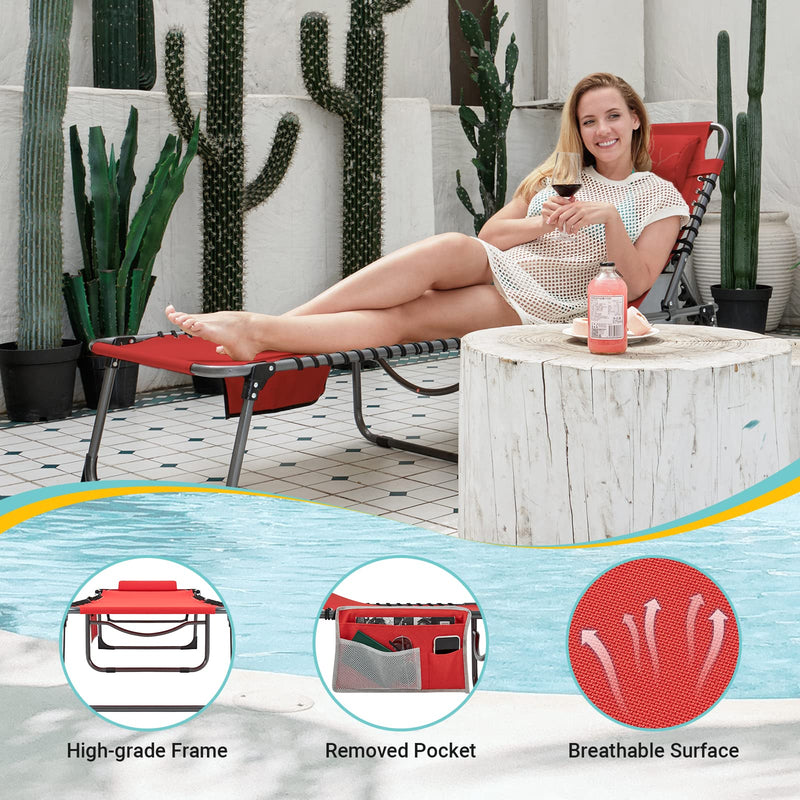 Load image into Gallery viewer, WEJOY 3-Folding Steel Cot Red