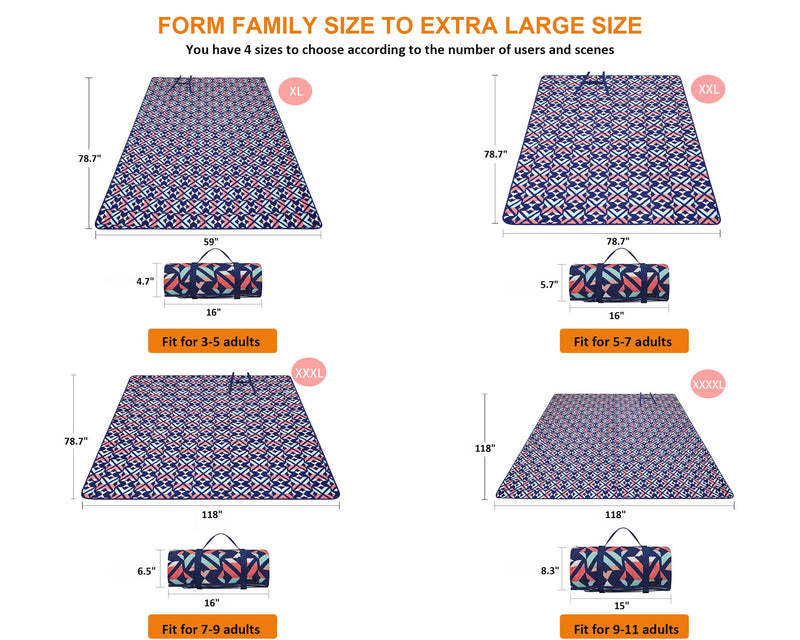 Cargue la imagen en el visor de la galería, KingCamp ARIEL Picnic Rug Travel and Picnic Blanket