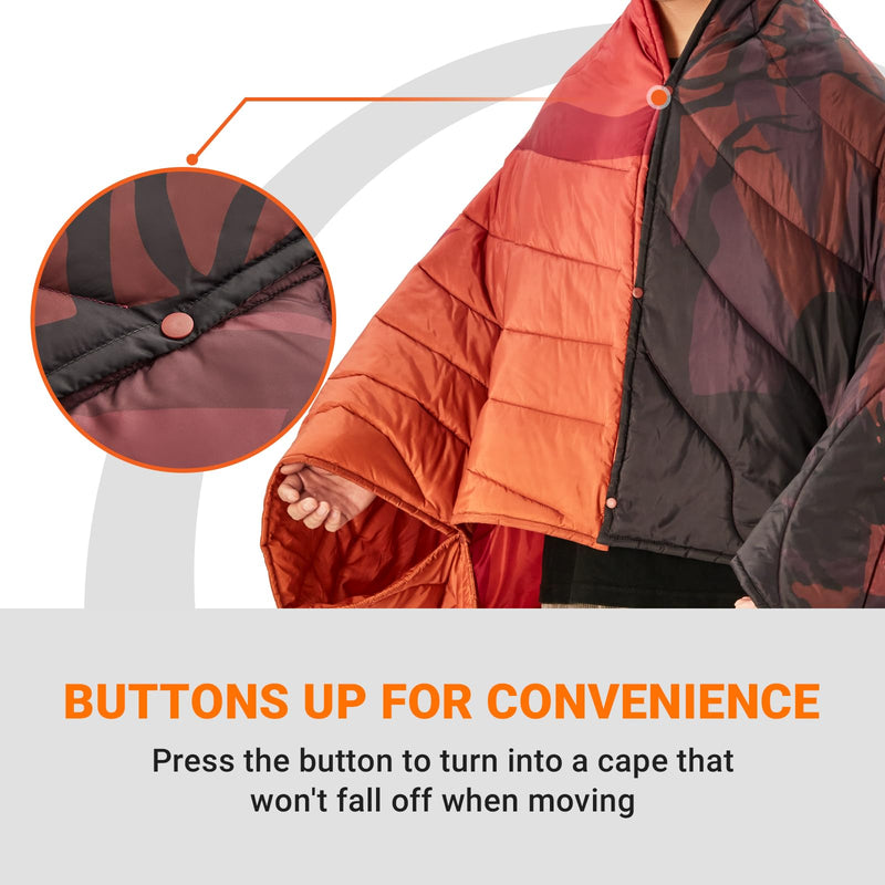 Load image into Gallery viewer, KingCamp Ultra Lightweight Printed Camping Blanket with Snap Button

