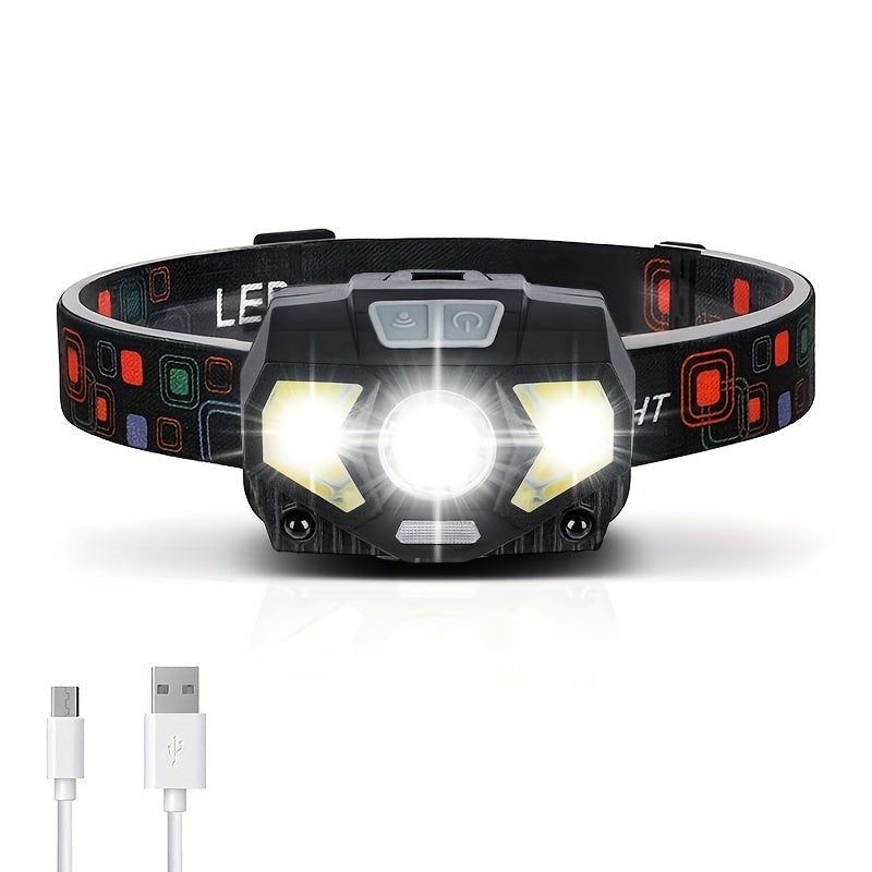 Load image into Gallery viewer, Ultra-Light Rechargeable LED Headlamp